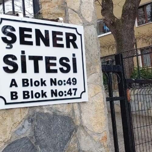Site ve Apartman Levhaları