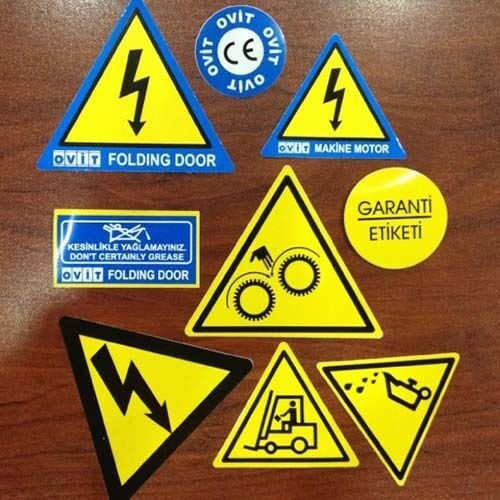 İkaz Sticker Etiketleri