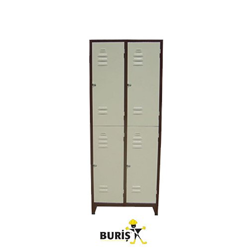 Şantiye Tipi 4 Kapılı Soyunma Dolabı