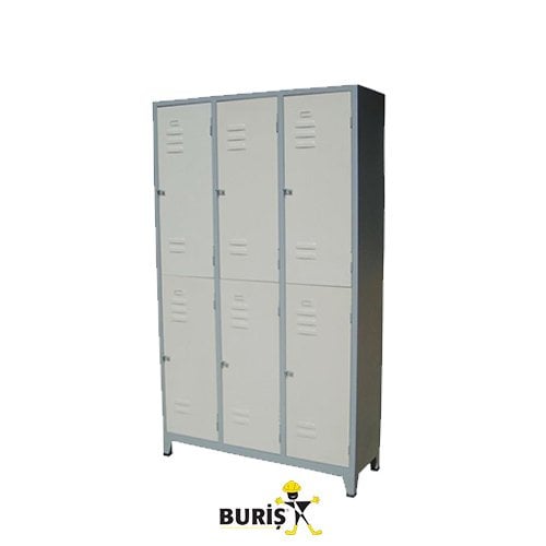 Şantiye Tipi 6 Kapılı Soyunma Dolabı