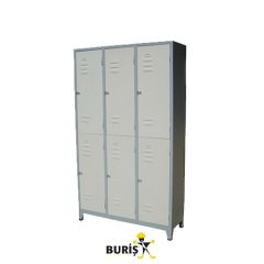 Şantiye Tipi 6 Kapılı Soyunma Dolabı