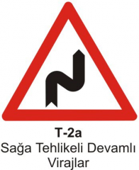 Sağa Tehlikeli Devamlı Viraj