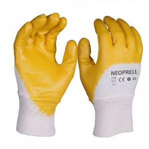 Neoprel Sarı Nitril İnşaat Eldiveni