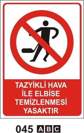 Tayzikli Hava İle Elbise Temizlemek Yasaktır