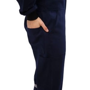 16/12 Gabardin Kumaş Boy İşçi Tulumu Lacivert | Fermuarlı Gabardin İş Tulumu