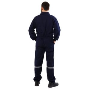 16/12 Gabardin Kumaş Boy İşçi Tulumu Lacivert | Fermuarlı Gabardin İş Tulumu