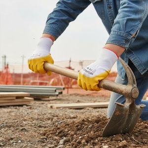 Neoprel Sarı Nitril İş Eldiveni 1 Koli 360 Çift | inşaat eldiveni L