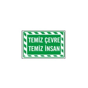 Temiz Çevre Temiz İnsan Levhası