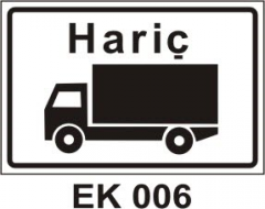 Trafik Levhalarının Ek Panalleri