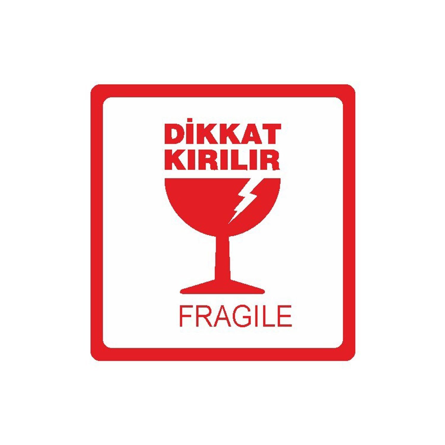 Dikkat Kırılır Etiketi (Sticker)