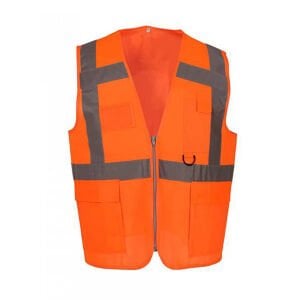 Reflektörlü Mühendis Yeleği Tek Renkli Turuncu