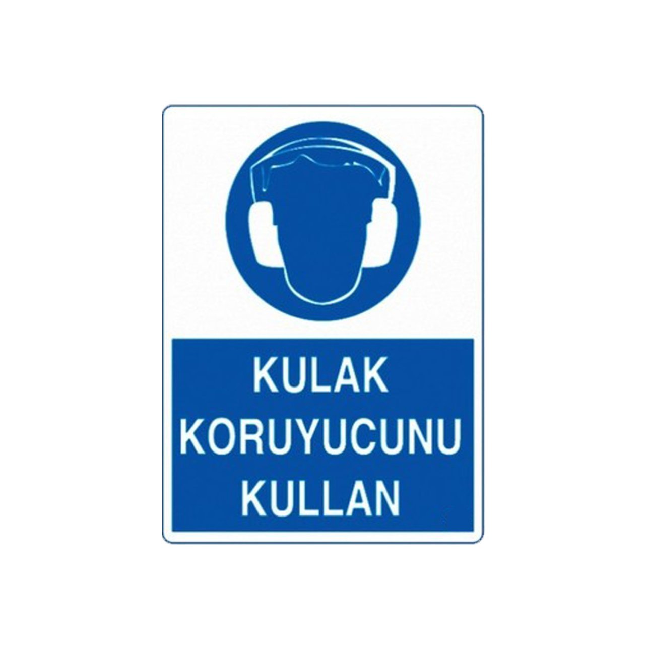 Kulak Koruyucu Kullan Sticker Etiket (10x15 cm)