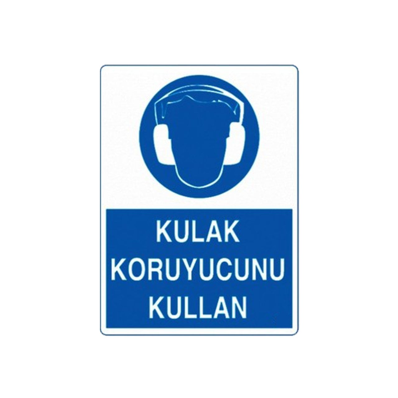 Kulak Koruyucu Kullan Sticker Etiket (10x15 cm)
