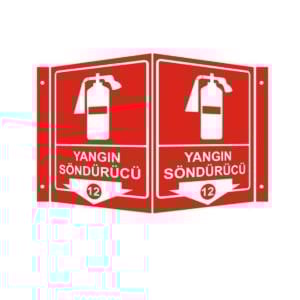 Yangın Söndürücü Panoramik Levha (35x56cm)