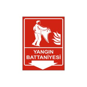 Yangın Battaniyesi Levhası