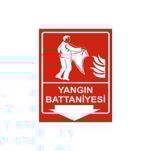 Yangın Battaniyesi Levhası