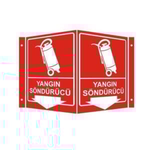 Yangın Söndürücü Panoramik Levha (35x56cm)