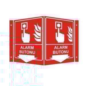 Alarm Butonu Panoramik Levha (35x56cm)