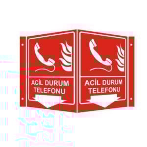Acil Durum Telefonu Panoramik Levha (35x56cm)