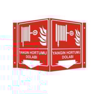 Yangın Hortumu Dolabı Panoramik Levha (35x56cm)