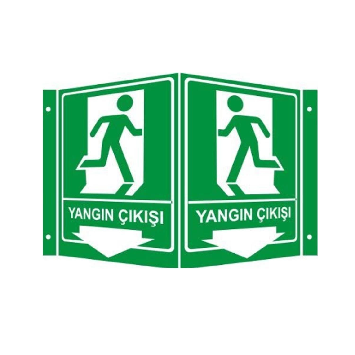 Yangın Çıkışı Panoramik Levha (35x56cm)
