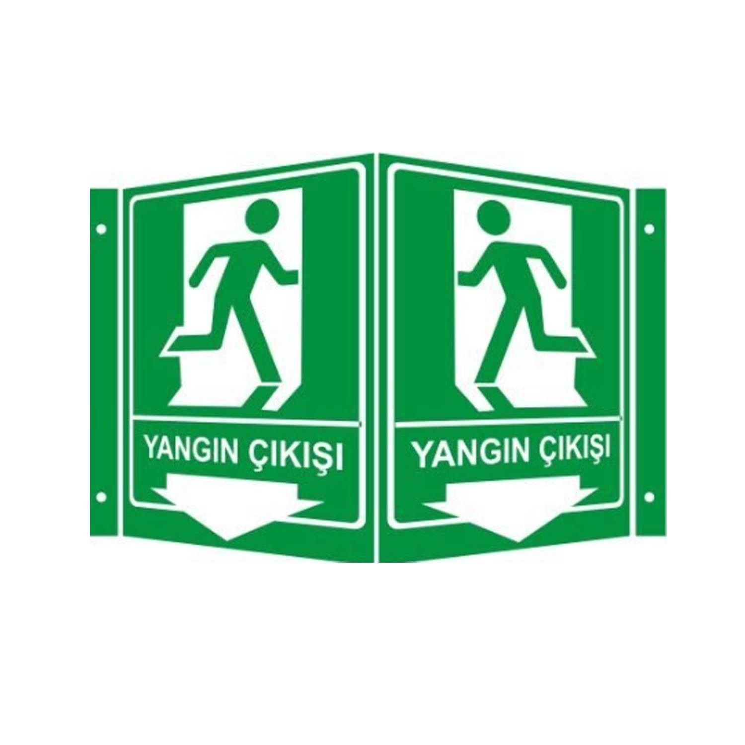 Yangın Çıkışı Panoramik Levha (35x56cm)