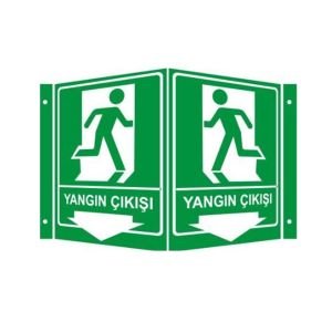 Yangın Çıkışı Panoramik Levha (35x56cm)
