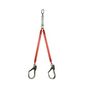 Eksed EKS-240-3 Şok Emicili Çift Bacaklı Kolonlu Halat 54 MM - 1.20 mt. (Kaynakçı)