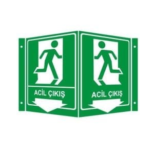 Acil Çıkış Panoramik Levha (35x56cm)