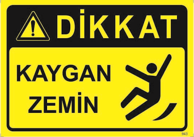 Kaygan Zemin 50x70 cm Sticker