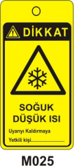 Soğuk Düşük Isı (Asılabilir Etiket)