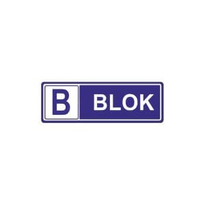 B Blok Levhası | Apartman Blok Levhası