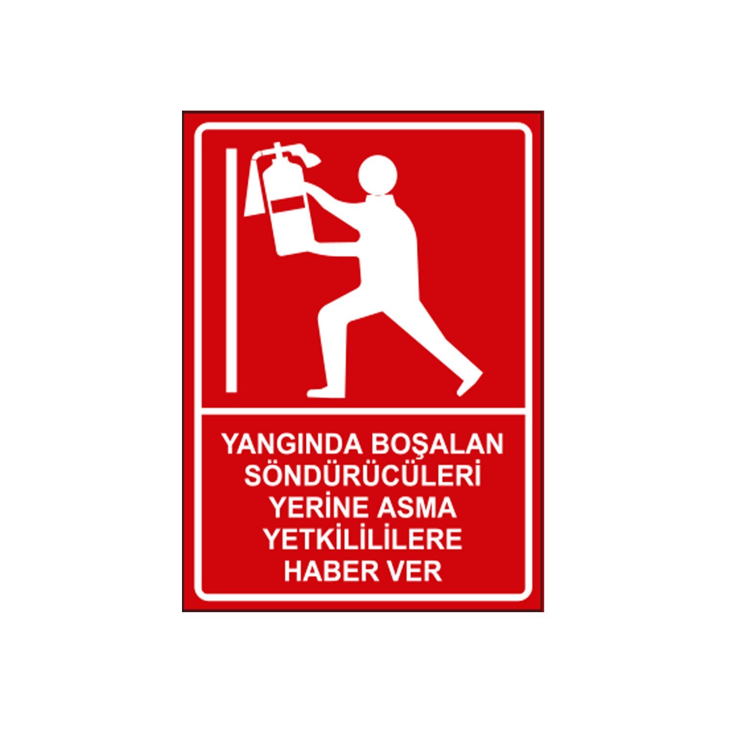 Yangında Boşalan Tüpleri Yerlerine Asma Yetkililere Bildir