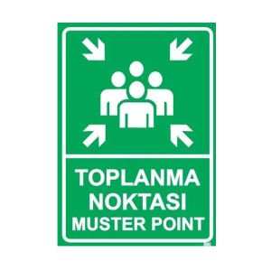 Toplanma Noktası Levhası 50x70 cm Sticker