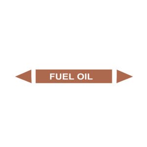 Fuel Oil Akışkan Boru Etiketi