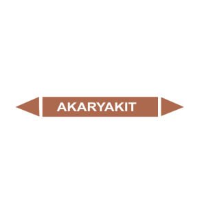 Akaryakıt Akışkan Boru Etiketi