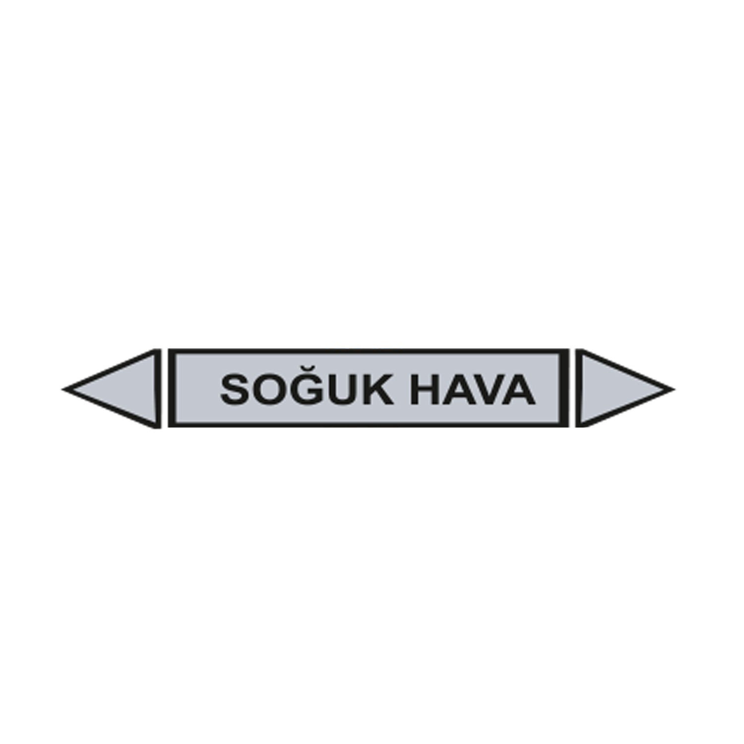 Soğuk Hava Akışkan Boru Etiketi