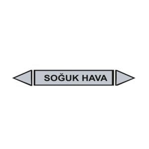 Soğuk Hava Akışkan Boru Etiketi