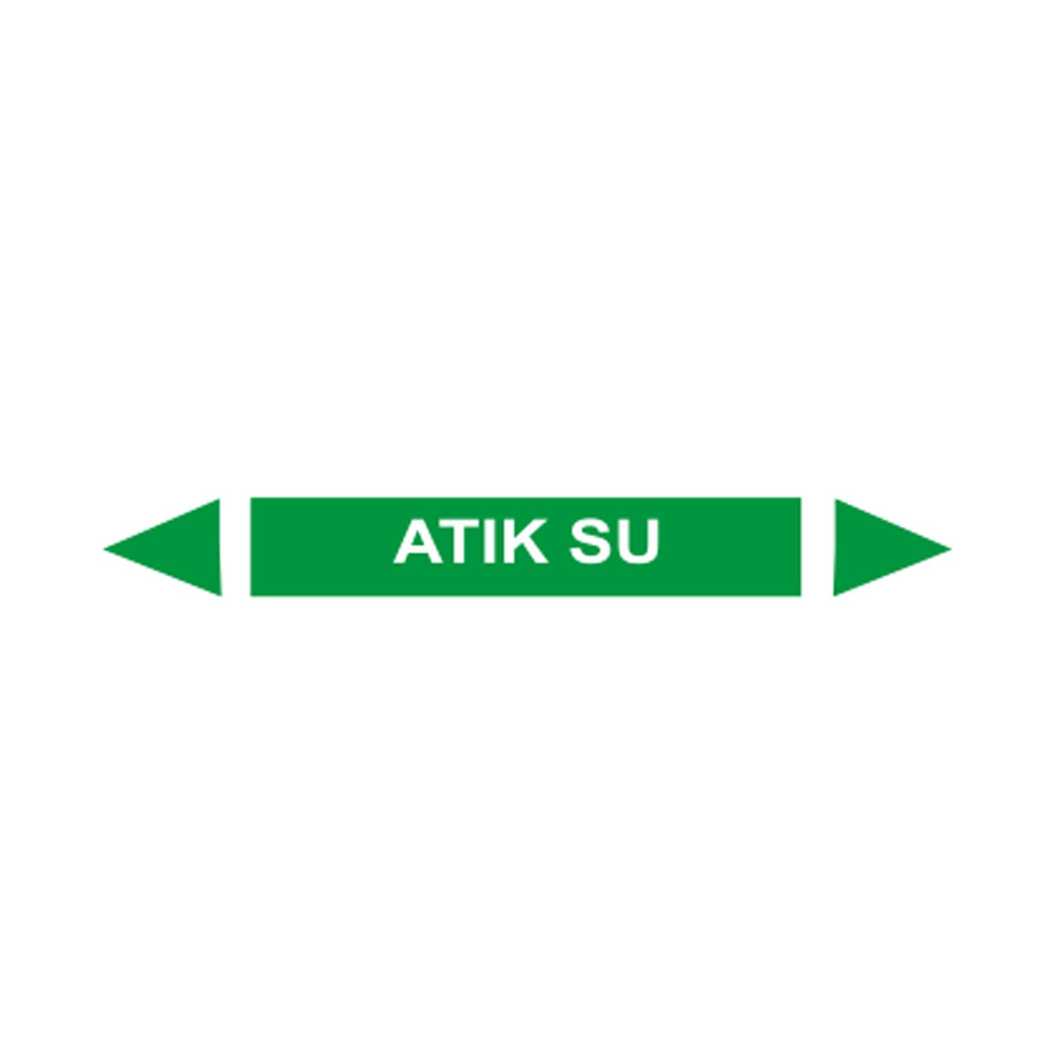 Atık Su Akışkan Boru Etiketi