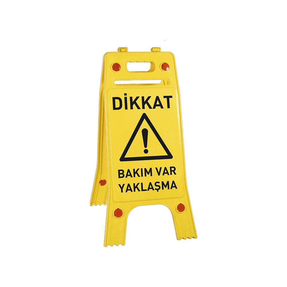 Dikkat Bakım Var Yaklaşma Tabelası