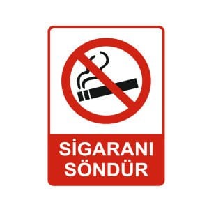 Sigaranı Söndür Levhası