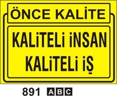 Kaliteli İnsan Kaliteli İş Levhası