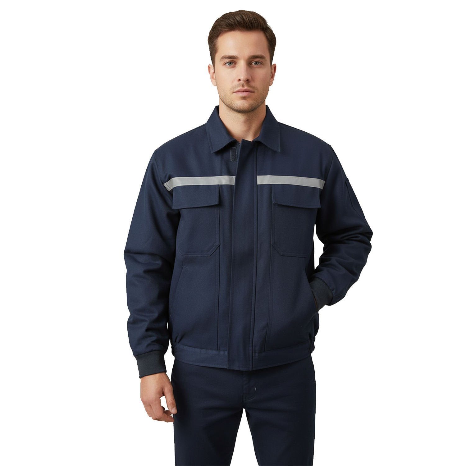 7/7 Gabardin Kapitoneli Lacivert Mont