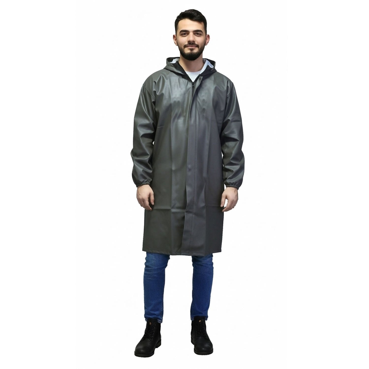 Balıkçı Pardesü Yağmurluk Haki Renk