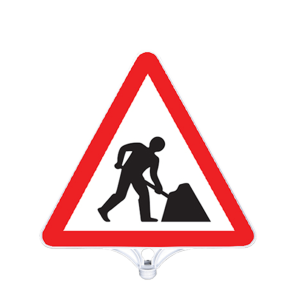 Yolda Çalışma Var Tabelası Çift Taraflı  (9201)