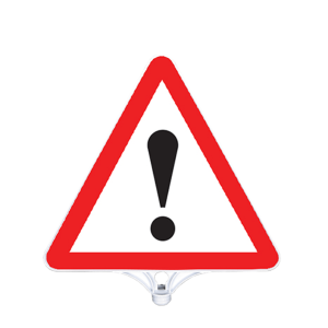 Dikkat Uyarı Tabelası Çift Taraflı  (9202)