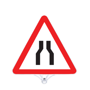 Her İki Taraftan Daralan Yol Tabelası Tek Taraflı  (9206)