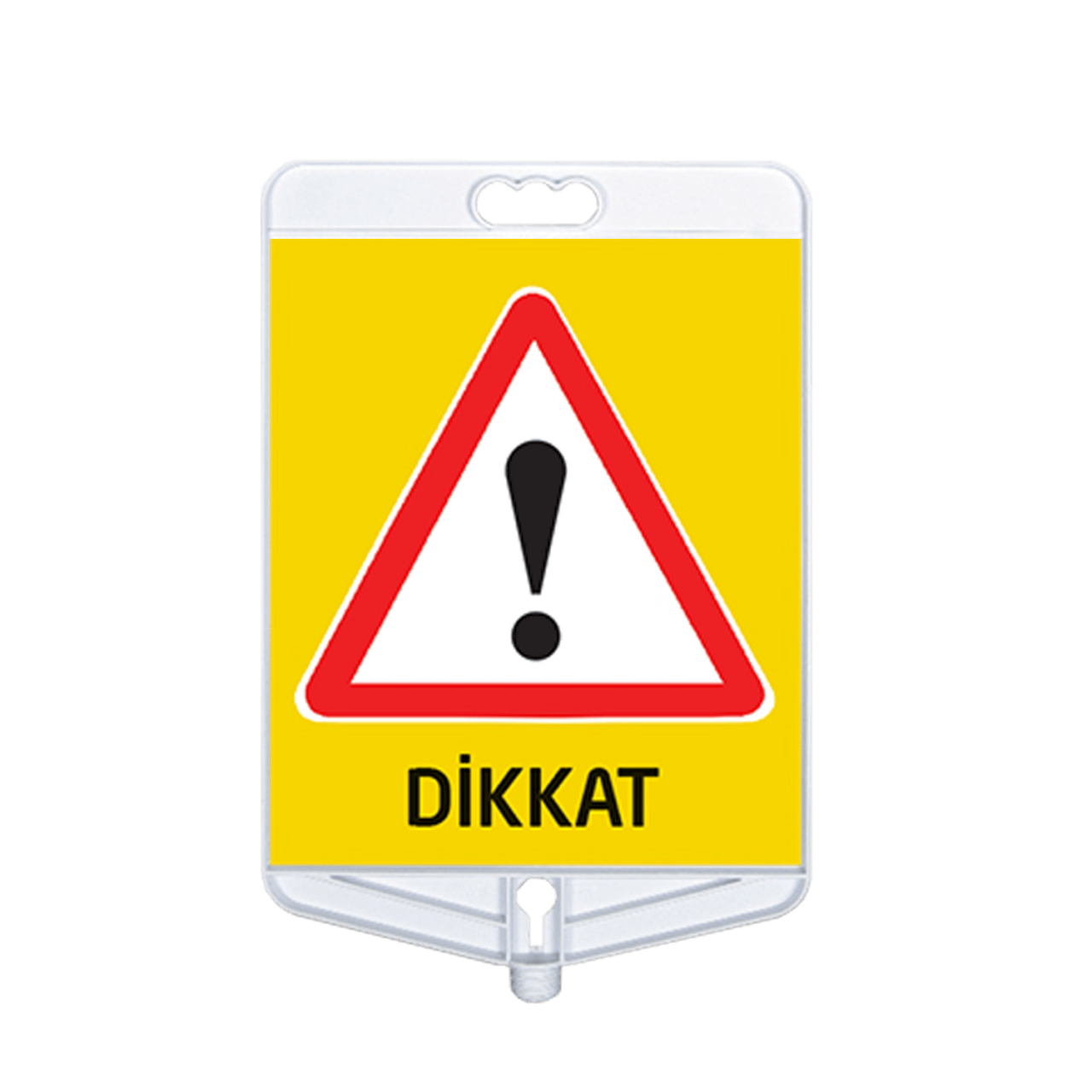Dikkat Uyarı Tabelası Çift Taraflı  (9304)
