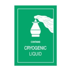 ADR Etiketi - Dış Kriyojenik Sıvı Etiketi 10x10 cm