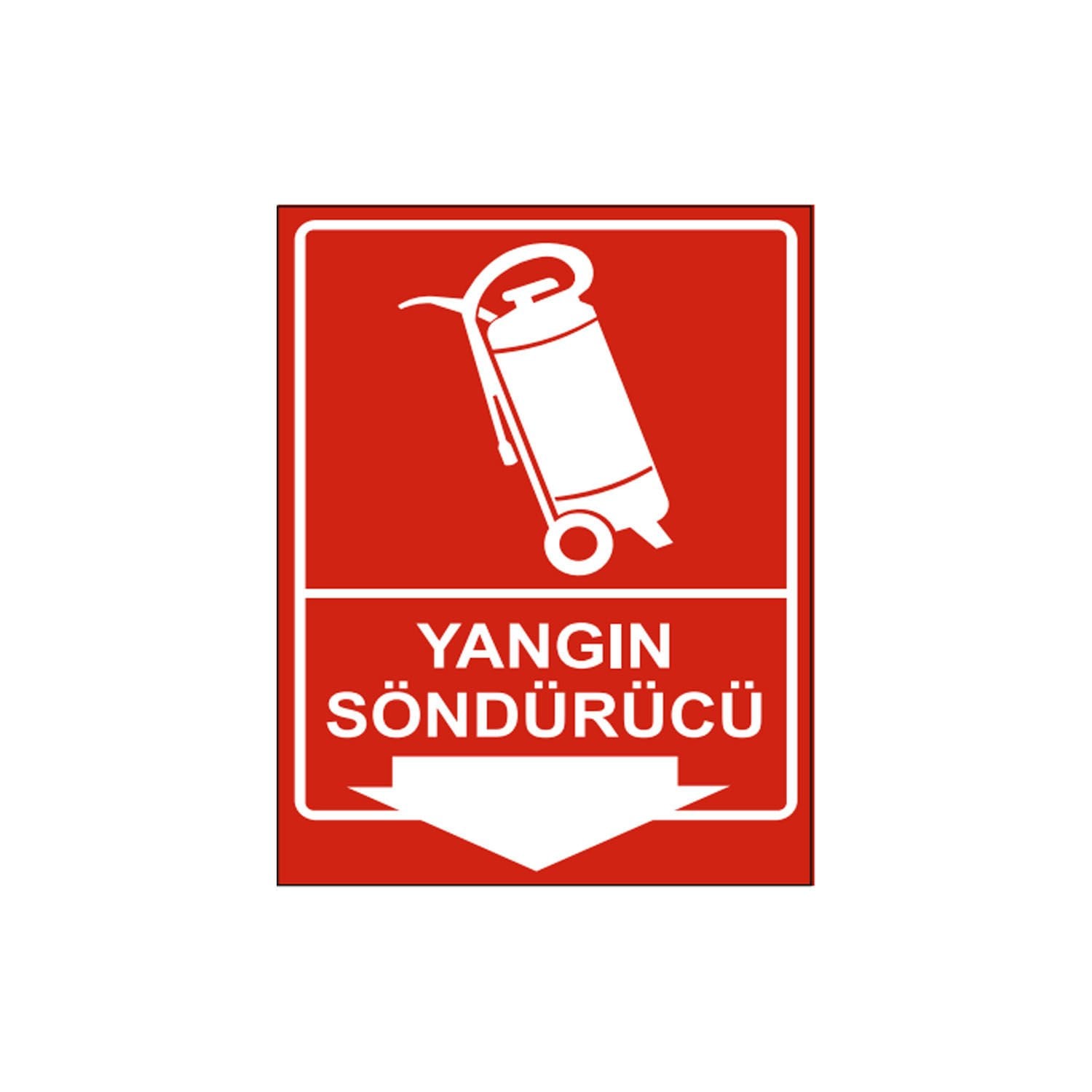Yangın Söndürücü Aşağı Yön Levhası